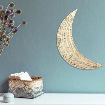 iconic mi | rattan moon wall decor