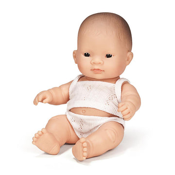 miniland doll asian baby girl 21cm