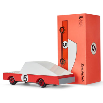 candylab - red racer | wooden toy car