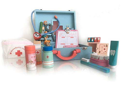 wooden doctor kit - pretend medical playset