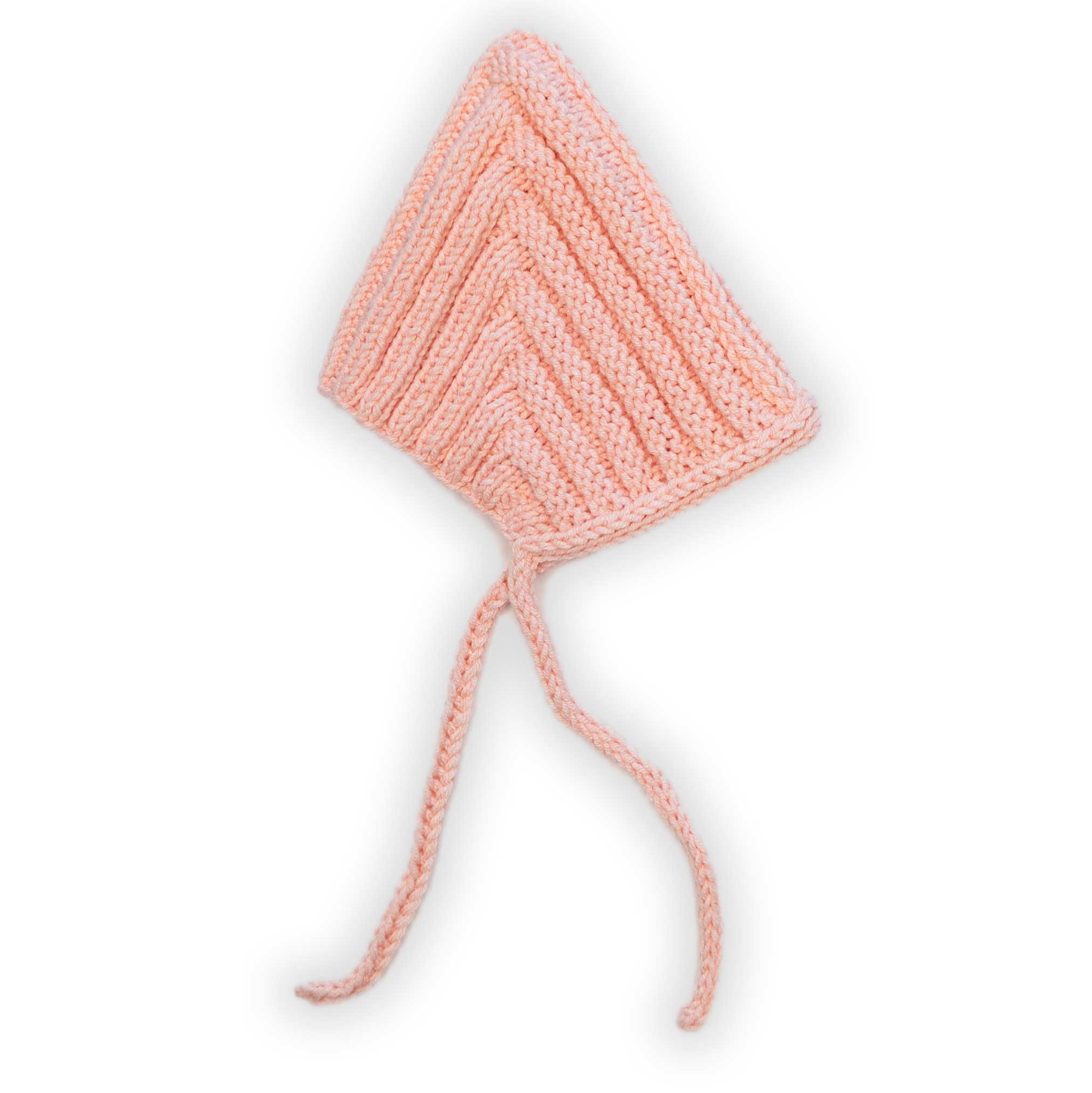 knitted pixie bonnet in pink miniland/paola reina/minikane dolls 34-38cm