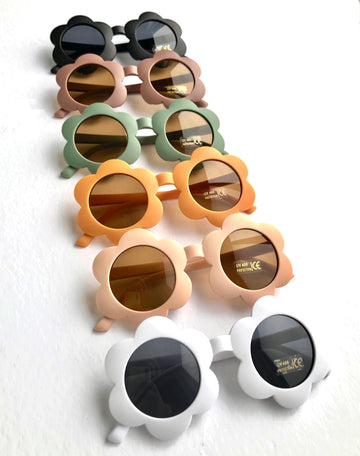 Girl's sunglasses daisy shape - matt pastel finish