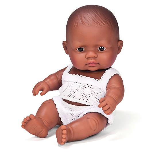 miniland doll latin american baby boy 21cm